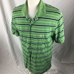Brooks Brothers Large Green Stripe Short Sleeve